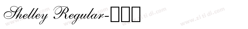 Shelley Regular字体转换